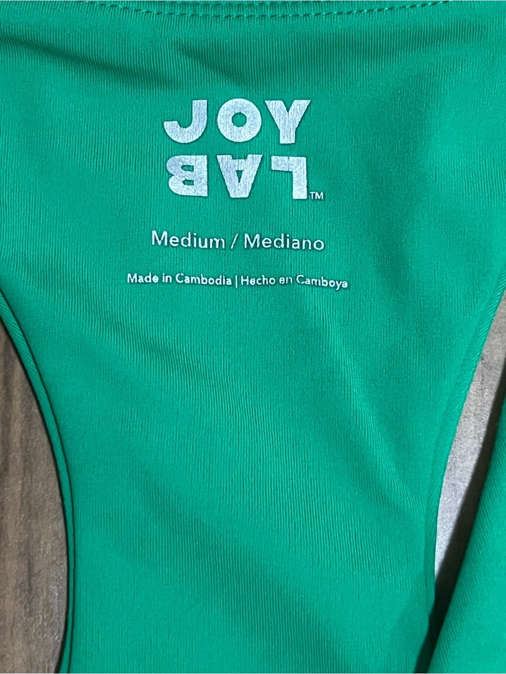 Joy Lab Green Ruched Racerback Sports Bra Medium - Picture 3 of 10